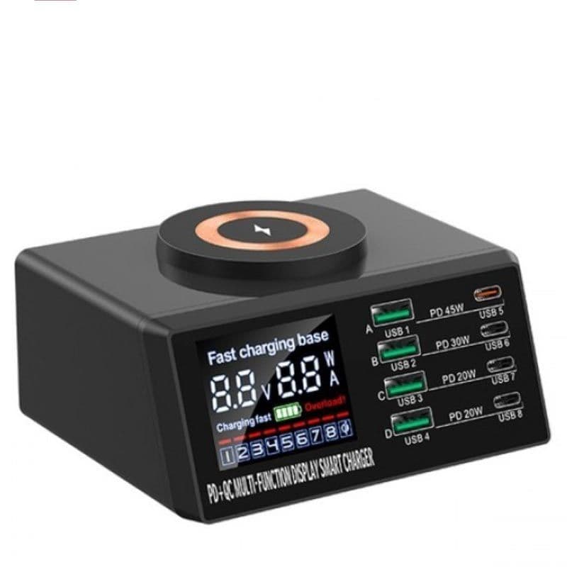 8 Port Power Supply w/ Wireless Charger (WLX-X9M)