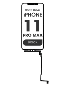 (3in1) Long Cable Front Glass w/ Digitizer / OCA for iPhone 11 Pro Max