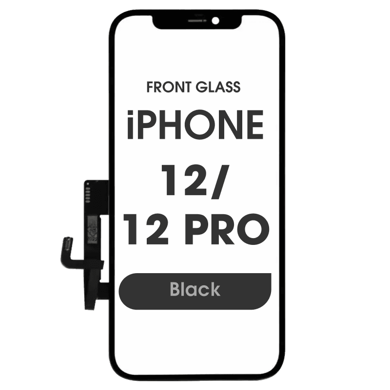 (3in1) Long Cable Front Glass w/ Digitizer / OCA for iPhone 12 / 12 Pro