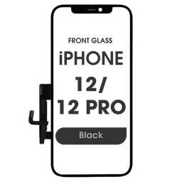 (3in1) Long Cable Front Glass w/ Digitizer / OCA w/ out IC for iPhone 12 / 12 Pro