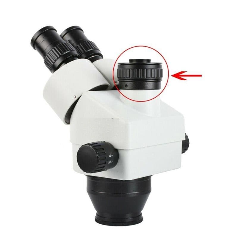 Adjustable Camera Mount for Trinocular Microscopes (0.5x)