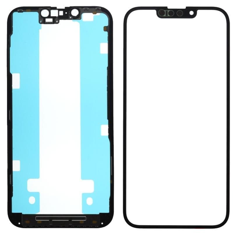 (3in1) Front Glass w/ OCA/frame bezel for iPhone 13 Pro