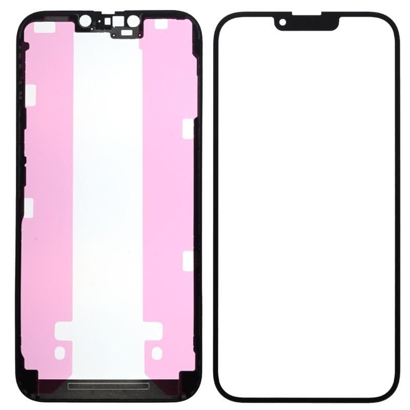 (3in1) Front Glass w/ OCA/frame bezel for iPhone 13 Pro Max