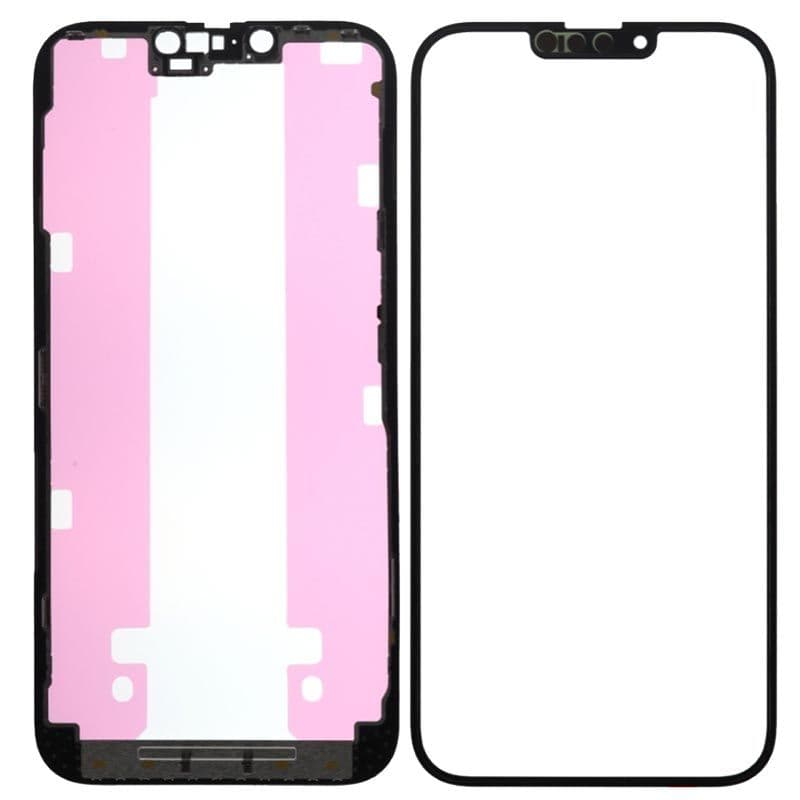 (3in1) Front Glass w/ OCA/frame bezel for iPhone 13 Pro Max