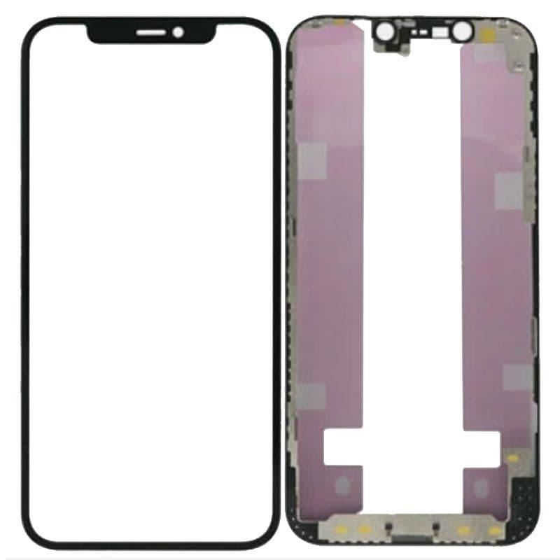 (3in1) Front Glass w/ OCA/frame bezel for iPhone 14 Pro