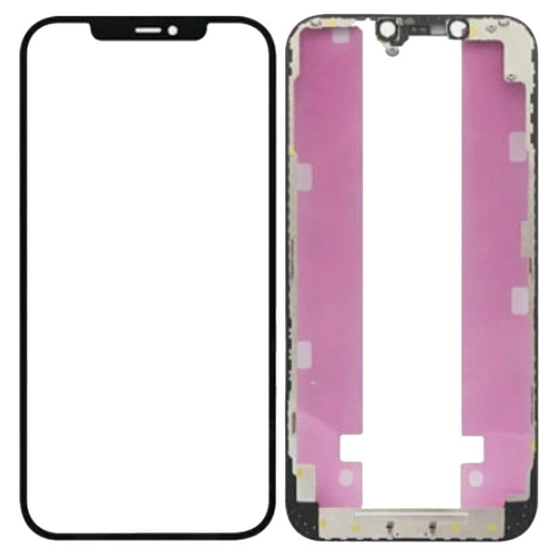 (3in1) Front Glass w/ OCA/frame bezel for iPhone 14 Pro Max