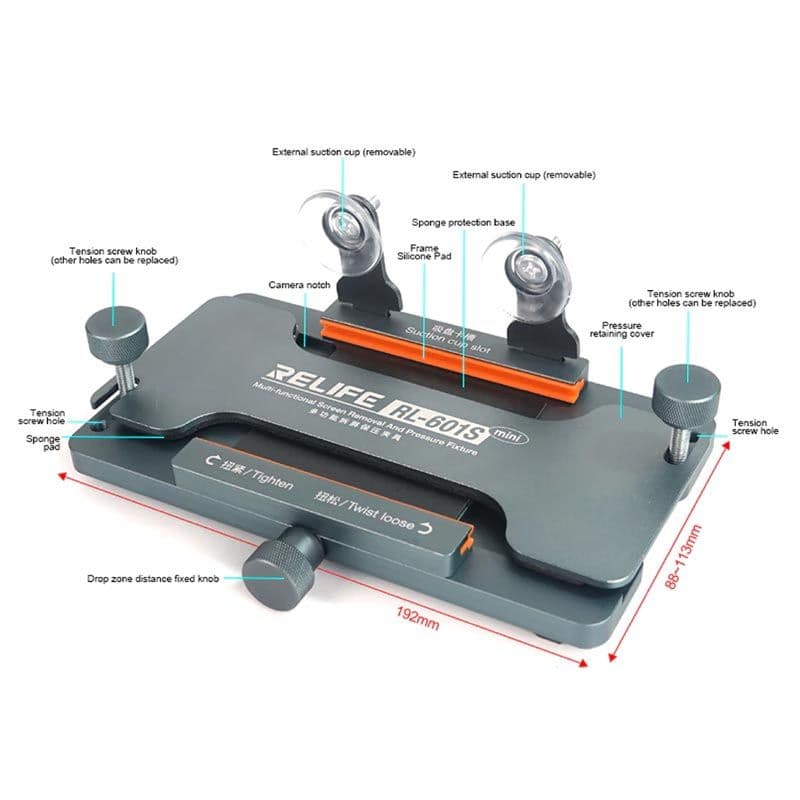Relife - RL-601S Mini Multi-function dismantling screen and pressure holding fixture