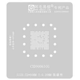 AMAOE - BGA South Bridge Reballing Stencil for PS5 GPU (CXD90061GG) w/ Tin Scraping Blade / Stencil / Magnet Base / Positioning Plate 