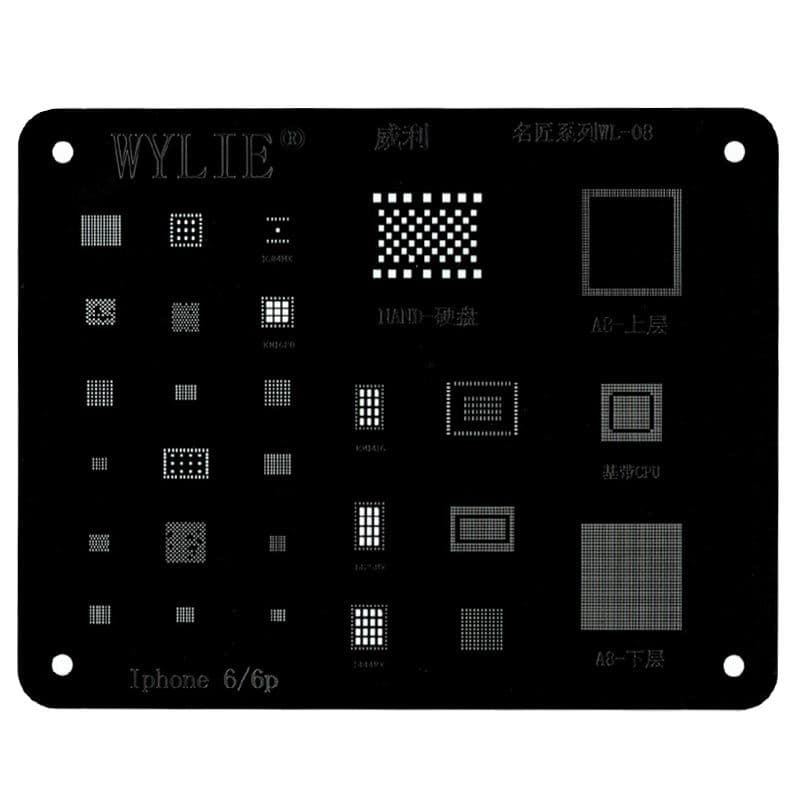 Wylie - WL-08 Stencil Planting Tin Net for iPhone 6 / 6P