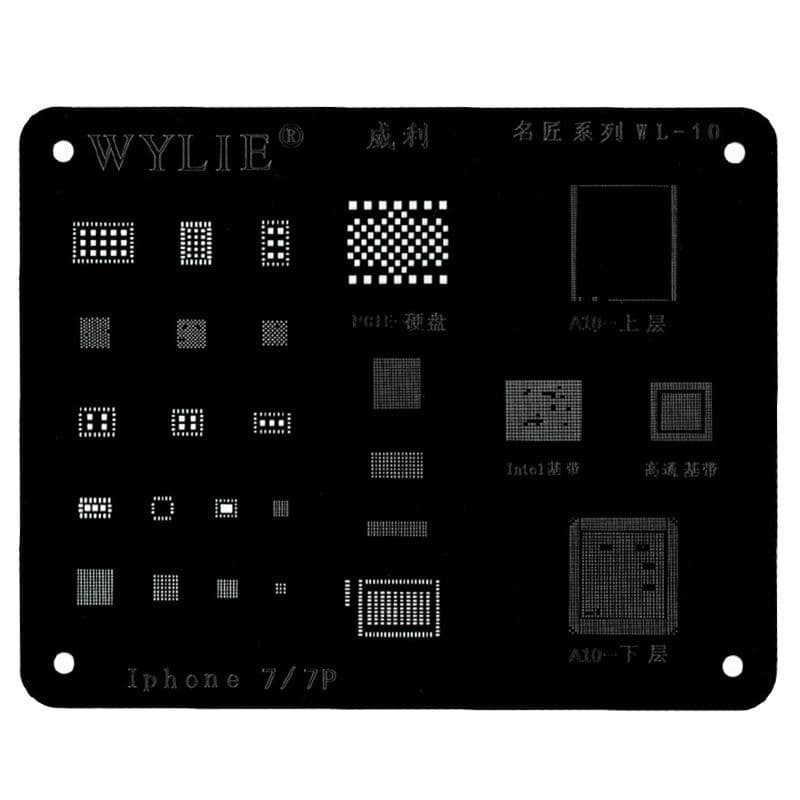 Wylie - WL-10 Stencil Planting Tin Net for iPhone 7 / 7P