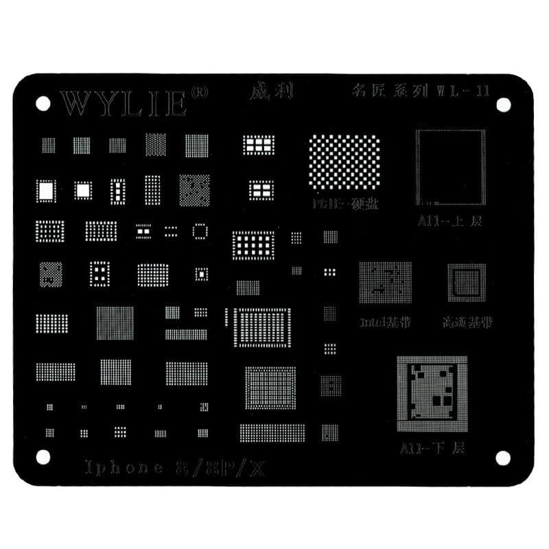 Wylie - WL-11 Stencil Planting Tin Net for iPhone 8 / 8P / X