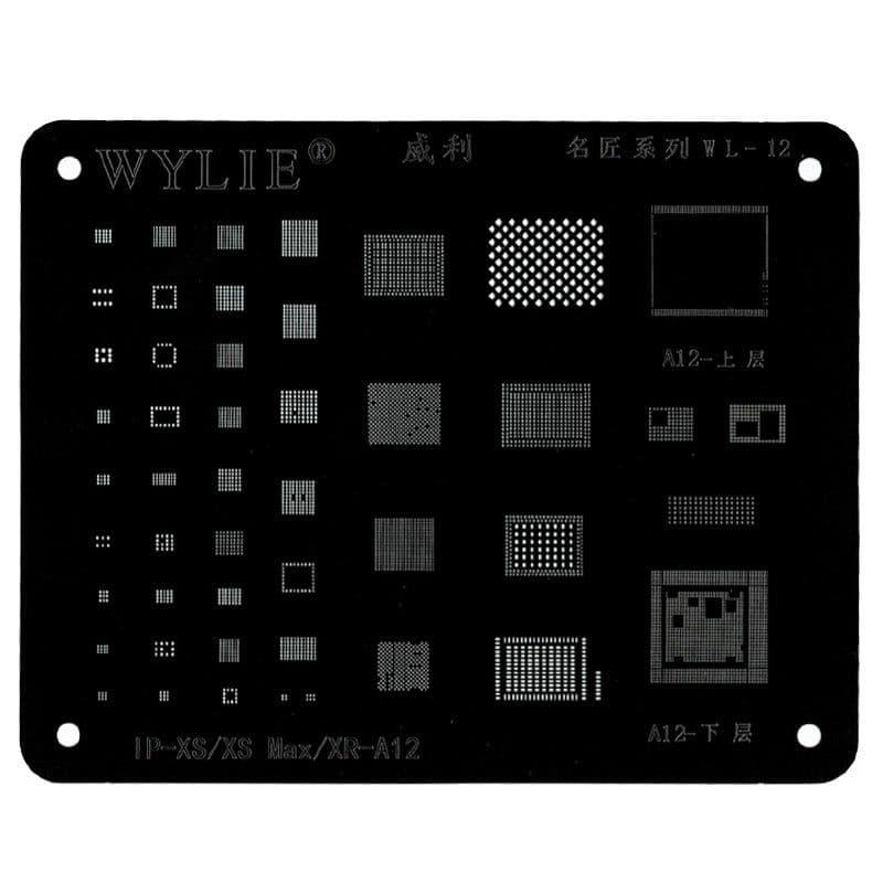 Wylie - WL-12 Stencil Planting Tin Net for iPhone XS / XS Max / XR