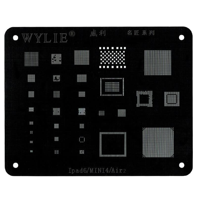 Wylie - iPad 6 / iPad Mini 4 / iPad Air 2 Stencil Planting Tin Net