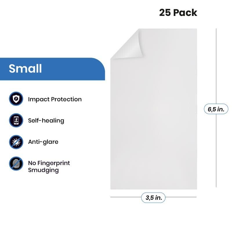 (25 Pack) ProtectionPro - Blank Ultra Matte Film (Small) 