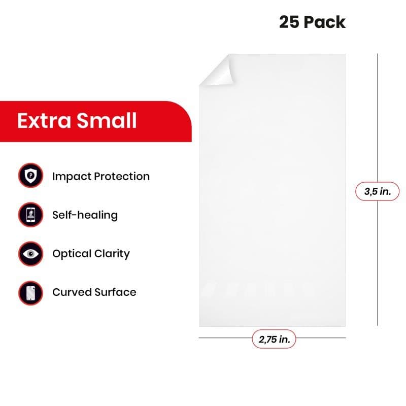 (25 Pack) ProtectionPro - Blank Ultra 2 Film (Extra Small)