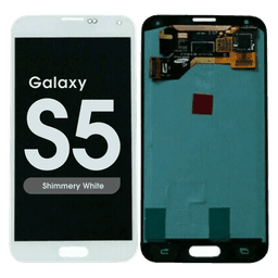 Refurbished - OLED Screen and Digitizer Assembly for Samsung Galaxy S5 (G900) (No Frame) (Shimmery White)