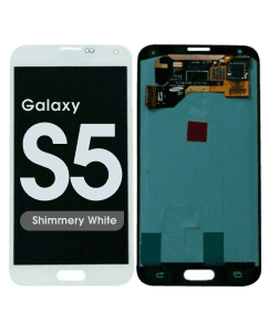 Refurbished - OLED Screen and Digitizer Assembly for Samsung Galaxy S5 (G900) (No Frame) (Shimmery White)