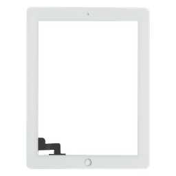 Aftermarket - Glass and Digitizer Touch Panel for iPad 2 (White)
