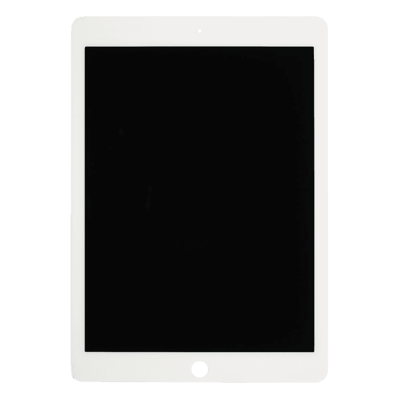 Premium Glass and Digitizer Full Assembly LCD, White, for iPad Air 2 (Sleep/Wake Flex Pre-Soldered)