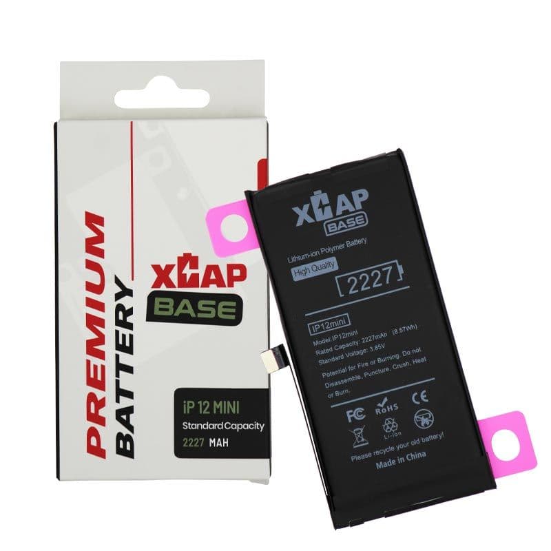 XCAP BASE - Standard Capacity Battery for iPhone 12 Mini (2227 mAh)