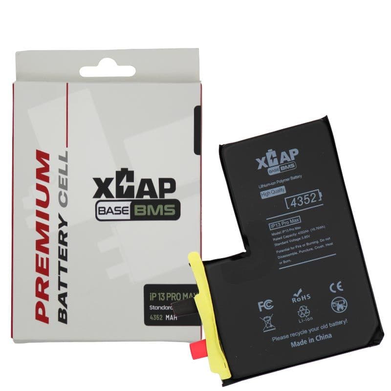XCAP BASE - Battery Cell without Flex for iPhone 13 Pro Max (BMS) (4352 mAh) (Spot Weld Required)