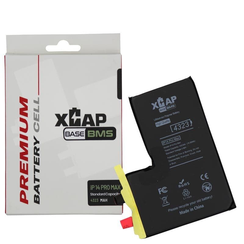 XCAP BASE - Battery Cell without Flex for iPhone 14 Pro Max (4323 mAh) (Spot Weld Required)