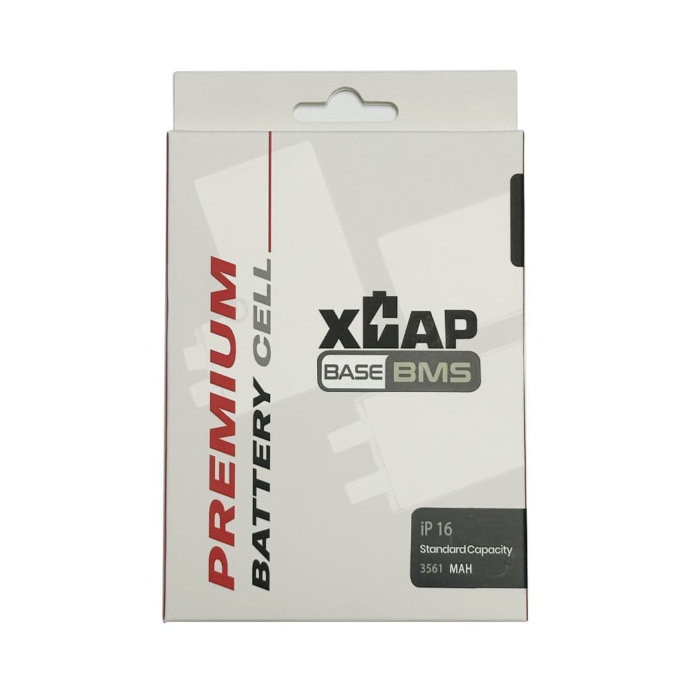 XCAP BASE - Battery Cell Without Flex for iPhone 16 (BMS) (3561 mAh) (Spot Weld Required)