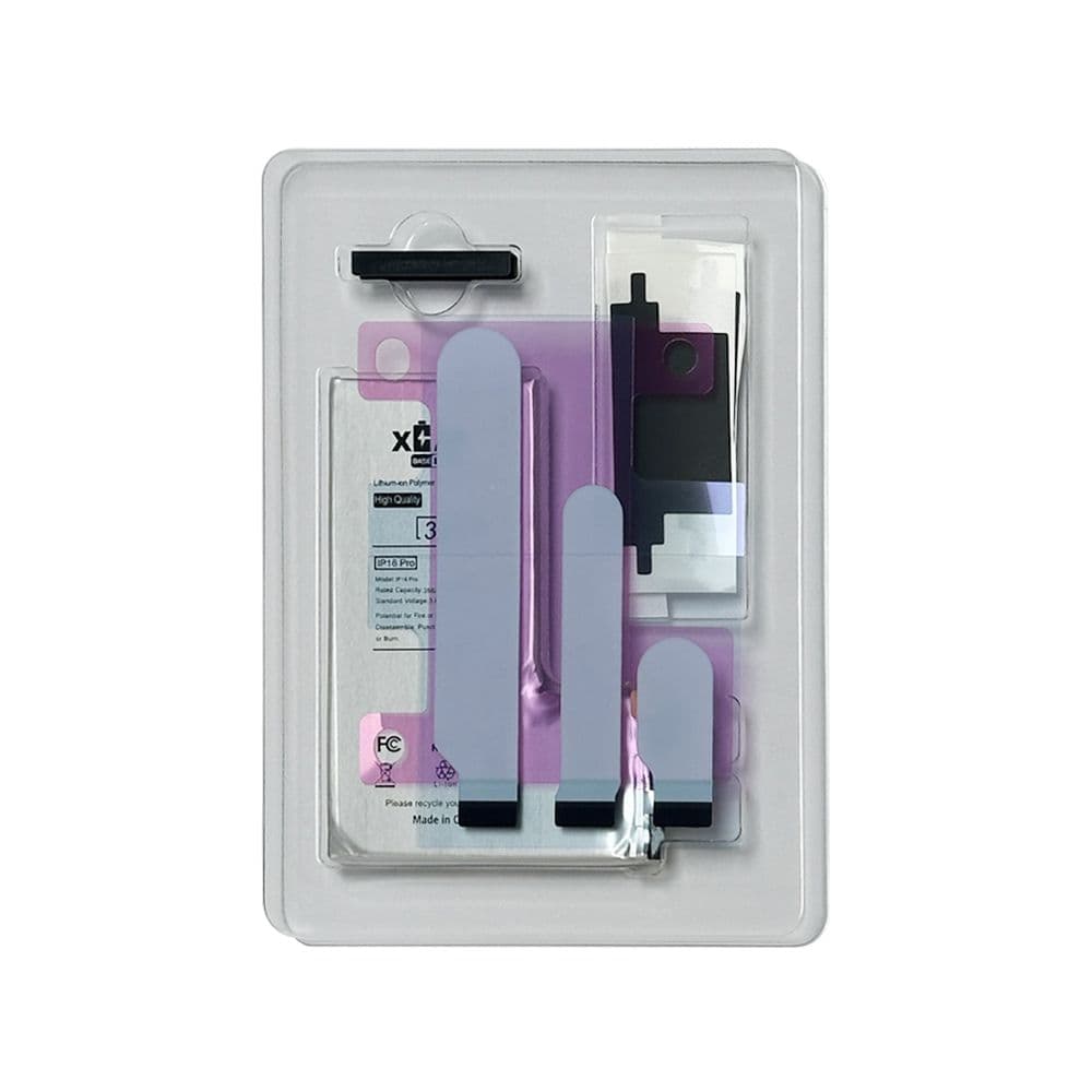 XCAP BASE - Battery Cell Without Flex for iPhone 16 Pro (BMS) (3582 mAh) (Spot Weld Required)