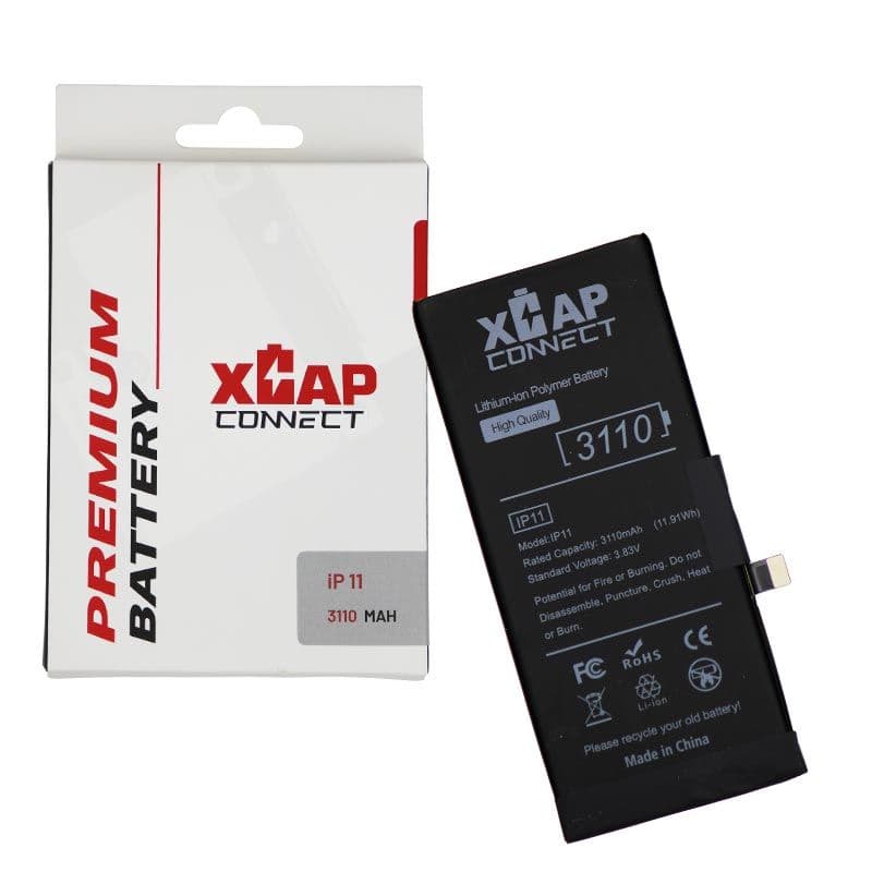 XCAP Connect - Battery Cell w/ Built-In Flex for iPhone 11 (BMS) (3110 mAh) (No Spot Weld Required)
