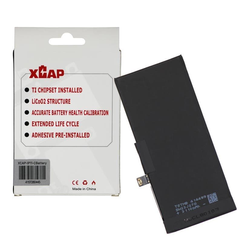 XCAP Connect - Battery Cell w/ Built-In Flex for iPhone 11 (BMS) (3110 mAh) (No Spot Weld Required)