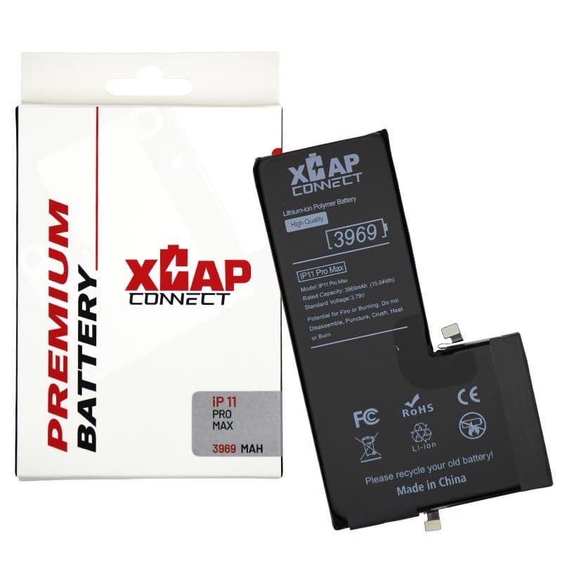 XCAP Connect -  Battery Cell w/ Built-In Flex for iPhone 11 Pro Max (BMS) (3969 mAh) (No Spot Weld Required)