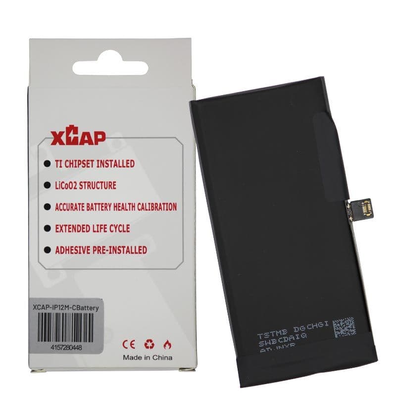 XCAP Connect -  Battery Cell w/ Built-In Flex for iPhone 12 Mini (BMS) (2227 mAh) (No Spot Weld Required)
