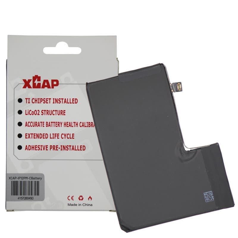 XCAP Connect -  Battery Cell w/ Built-In Flex for iPhone 12 Pro Max (BMS) (3687 mAh) (No Spot Weld Required) 