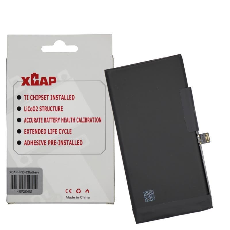XCAP Connect -  Battery Cell w/ Built-In Flex for iPhone 13 (BMS) (3227 mAh) (No Spot Weld Required)