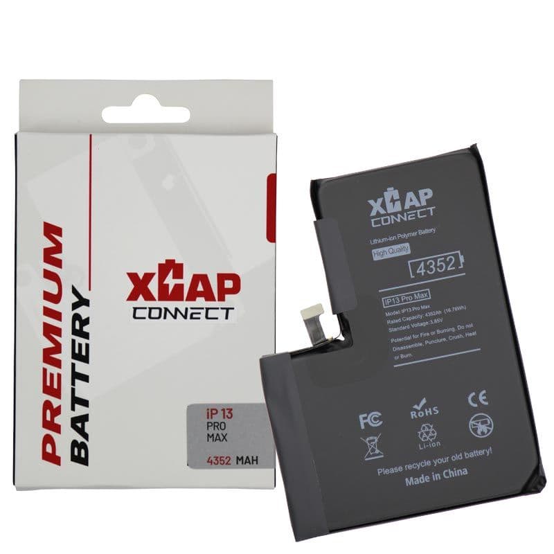 XCAP Connect -  Battery Cell w/ Built-In Flex for iPhone 13 Pro Max (BMS) (4352 mAh) (No Spot Weld Required)