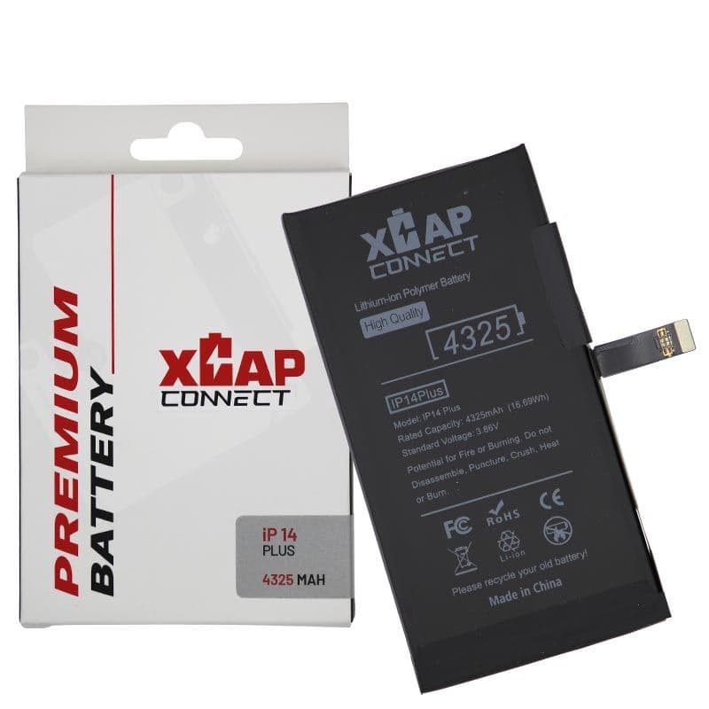 XCAP Connect - Battery Cell w/ Built-In Flex for iPhone 14 Plus (BMS) (4325 mAh) (No Spot Weld Required)