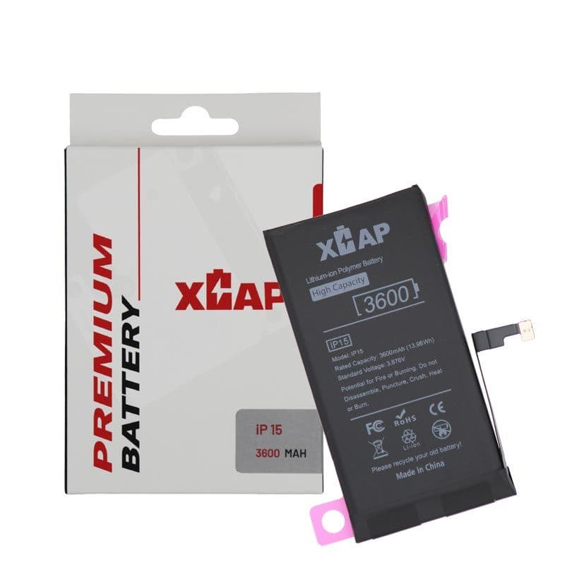 XCAP - Extended Capacity Battery for iPhone 15 (3600 mAh)