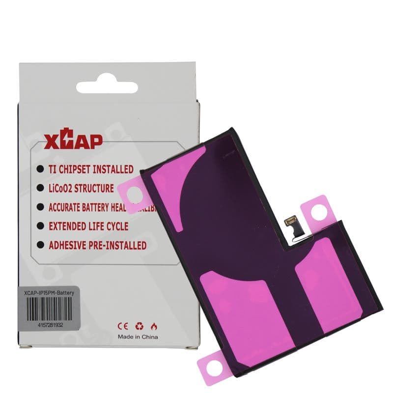 XCAP - Extended Capacity Battery for iPhone 15 Pro Max (4850 mAh)