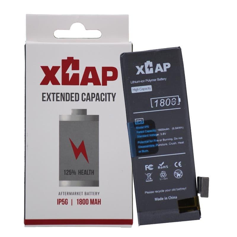 XCAP - Extended Capacity Battery for iPhone 5 (1800 mAh)