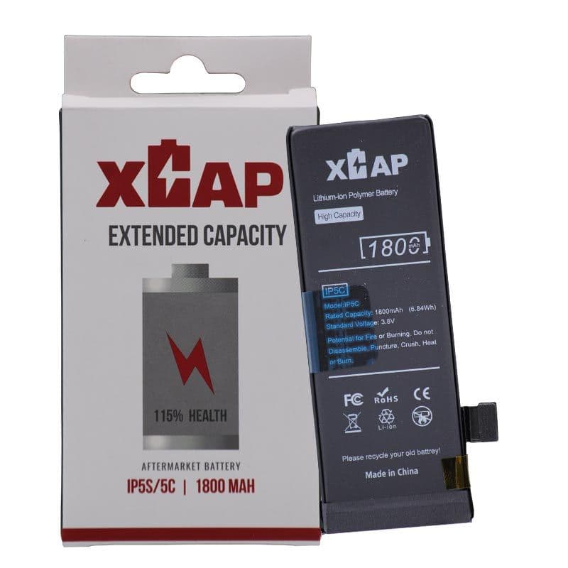 XCAP - Extended Capacity Battery for iPhone 5C / 5S (1800 mAh)