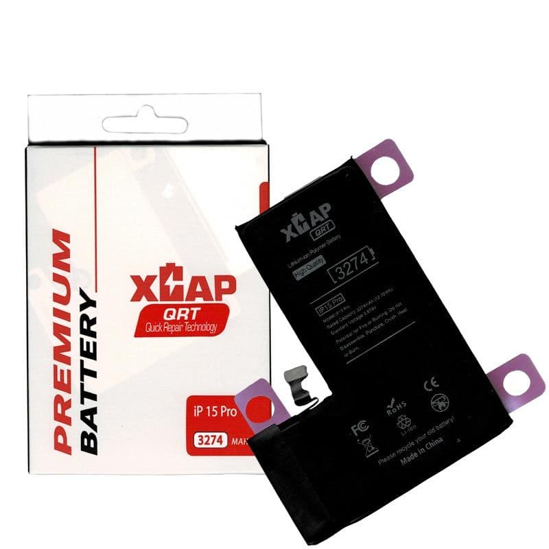 XCAP QRT - Battery for iPhone 15 Pro (3274 mAh) (Pairable) (Quick Repair Technology)