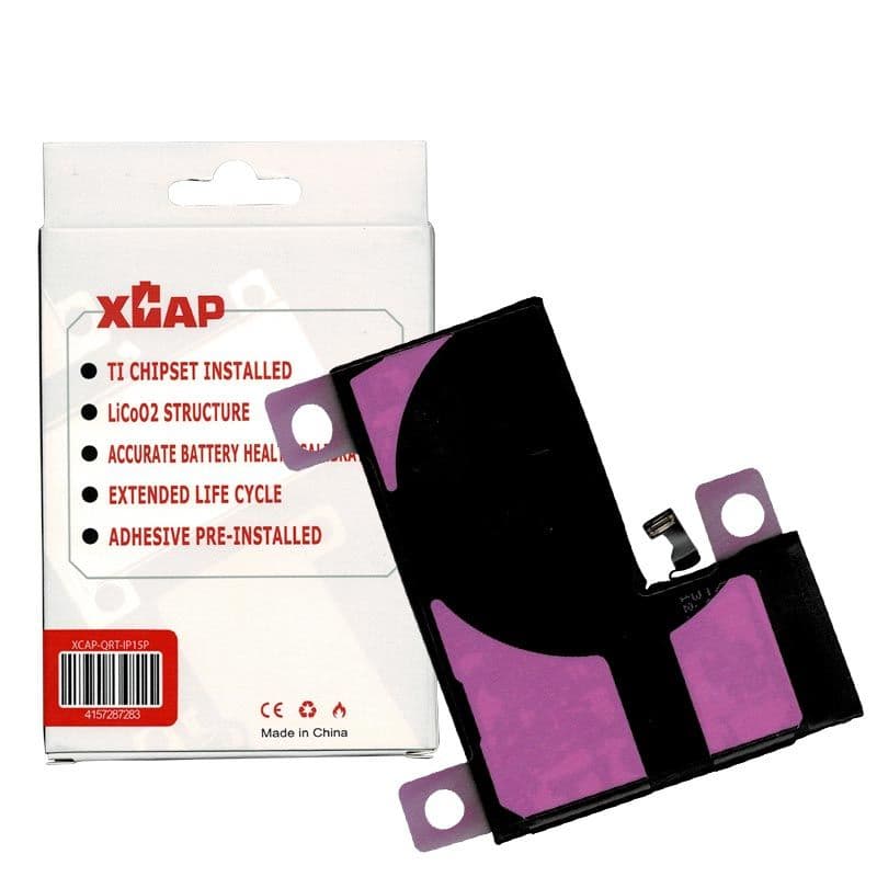 XCAP QRT - Battery for iPhone 15 Pro (3274 mAh) (Pairable) (Quick Repair Technology)