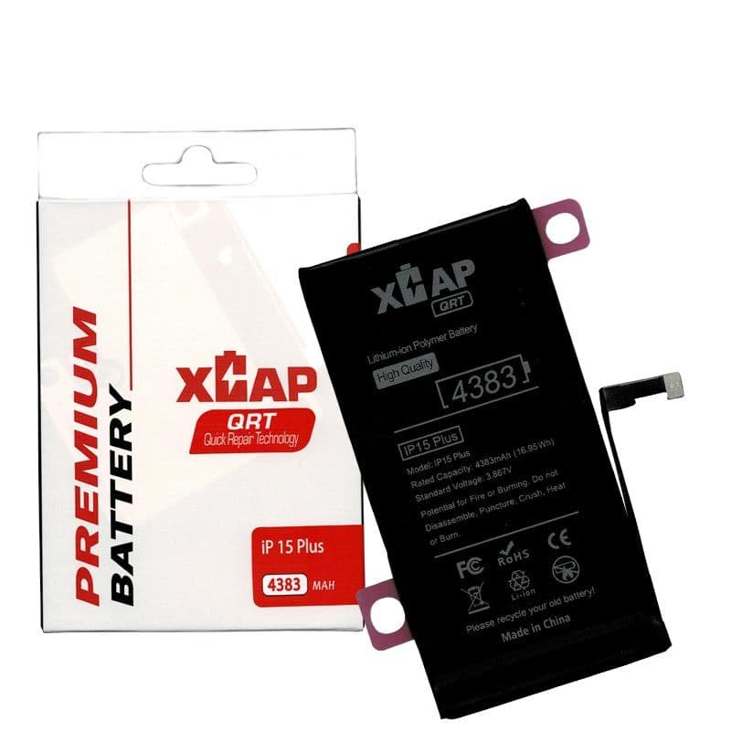XCAP QRT - Battery for iPhone 15 Plus (4383 mAh) (Pairable) (Quick Repair Technology)