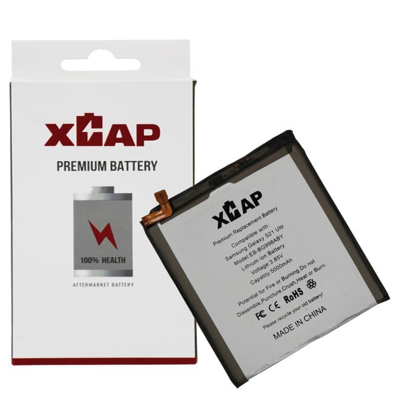 XCAP - Battery for Samsung Galaxy S21 Ultra 5G (G998) (EB-BG998ABY) (5000 mAh)