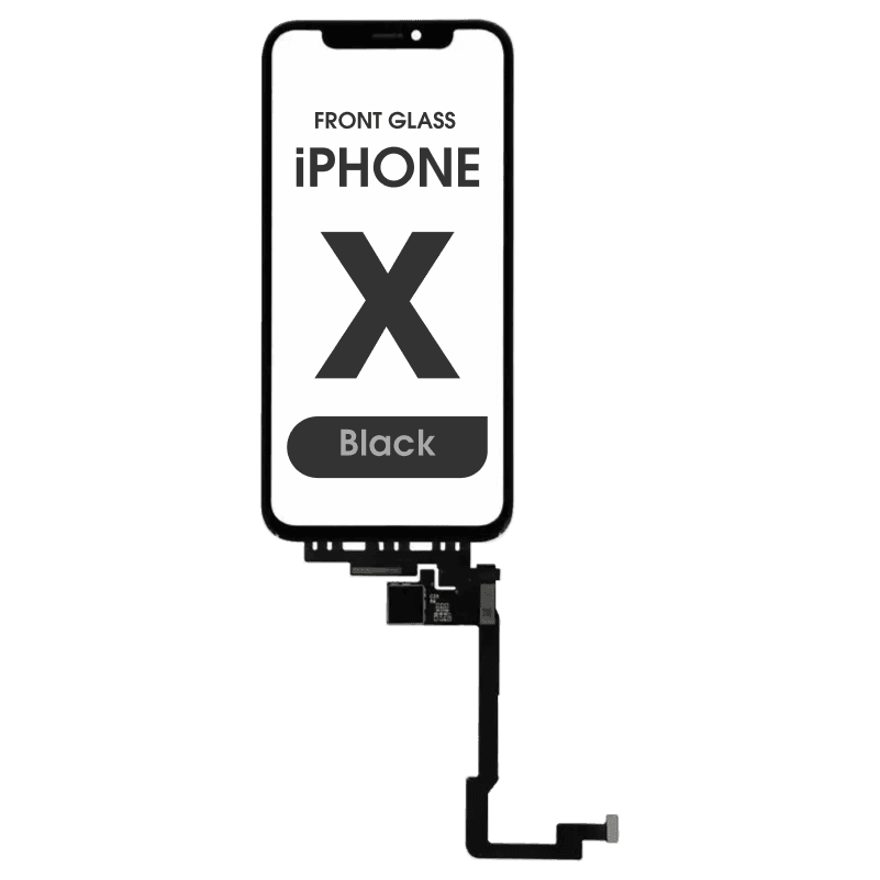 (3in1) Long Cable Front Glass w/ Digitizer / OCA for iPhone X
