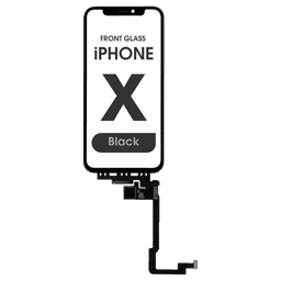 (3in1) Long Cable Front Glass w/ Digitizer / OCA for iPhone X