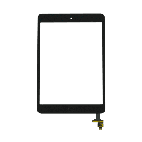 Premium w/ Home Button - Glass and Digitizer Touch Panel for iPad Mini 1 / iPad Mini 2 (Black)