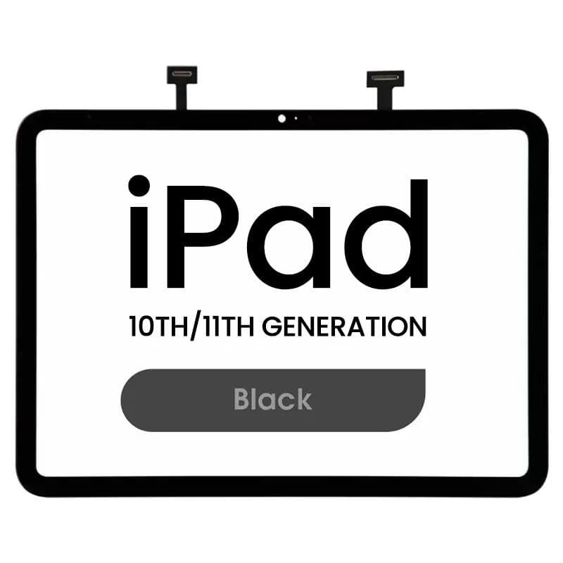 Premium - Glass and Digitizer Touch Panel for iPad 10 2022 / iPad 11 2025 (10.9) (WiFi / Cellular) (Black)