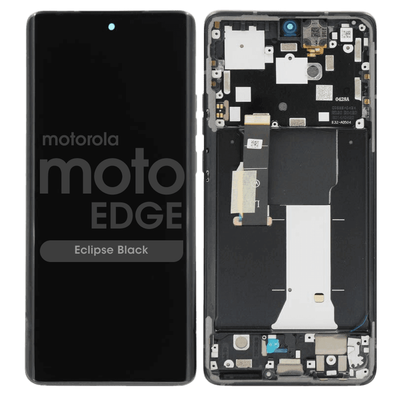 Genuine - LCD Screen and Digitizer Assembly w/ Frame for Motorola Edge (XT2305 / 2023) (Eclipse Black)