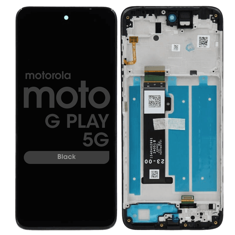 Genuine - LCD Screen and Digitizer Assembly w/ Frame for Motorola Moto G Play 5G (XT2413 / 2024) (Black)
